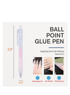 Y&D Ball Point Glue Pen - Applying Like Writing, Kids-Friendly Precise Apply and Easy Control, Quick Dry for Crafting, Scrapbooking, Card Making, Kids School Supplies Craft  - Image 2