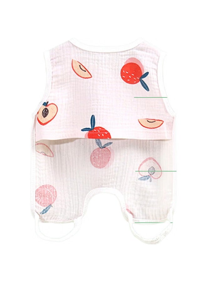 9I9 Baby Belly Cover, Pure Cotton, Stomach Protection, Newborn Half-Back Shirt, Summer Thin, Baby Belly Wrap, Leg Cover, Gauze Sleeping Bag, 2 Pieces, A29 Bear - Image 1