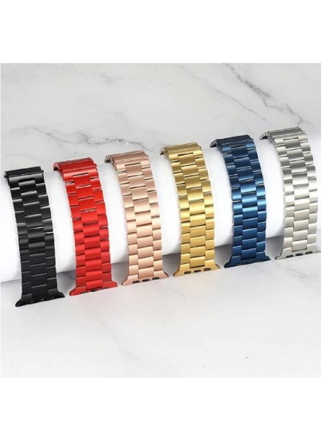 بروماس سوار بديل من الفولاذ المقاوم للصدأ لساعة Apple Watch مقاس 42/44/45 مم - Image 3