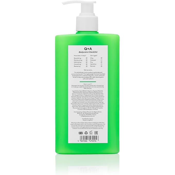 Q+A AHA Exfoliating Body Lotion 250 ml - Image 2