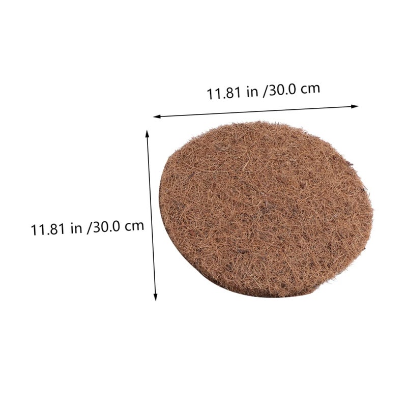 حشوات أعشاش الطيور الطبيعية البنية حصائر بيض الحمام الصديقة للبيئة 30 × 0.5 سم بني فاتح - Image 3