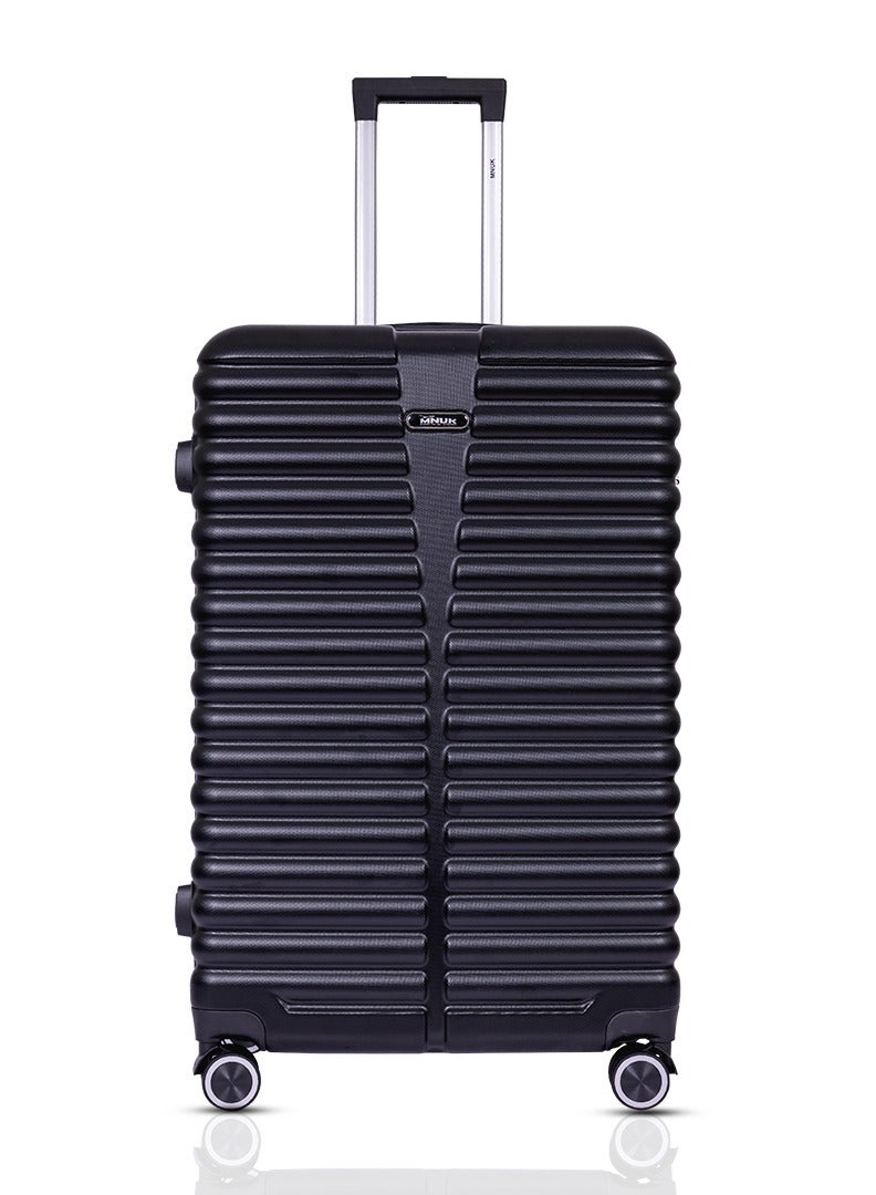 منيك طقم حقائب سفر من  قطع | ترولي بعجلات دوارة  درجة وقفل  ومقبض ناعم | أسود - Image 2