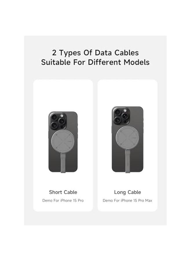 Generic - Short USB 4 Cable, 240W Charging U-Type USB C Cable, 40Gbps Data Transfer, 8K 60Hz Video Display for iPhone 16 15 Pro Max, iPad, Thunderbolt 4/3, Hub, External SSD (UC4MC-7cm) - Image 1
