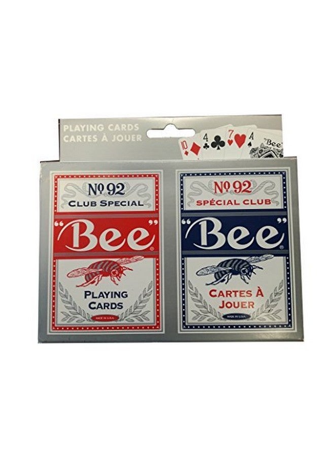 Bee No.92 Club Special Playing Cards 2 Deck Set