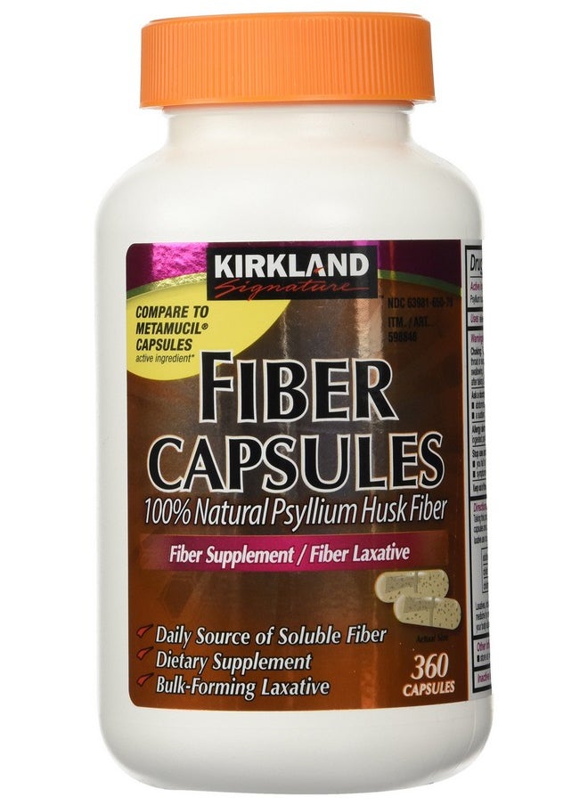 Kirkland Signature Kirkland Signature Kirkland Fiber Capsules, 2 Pack (360 Capsules Each) 