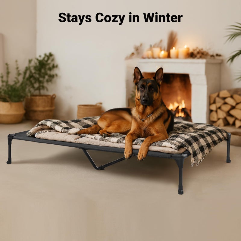 Veehoo Cooling Elevated Dog Bed, Portable Raised Pet Cot with Washable & Breathable Mesh, No-Slip Feet Durable Dog Cots Bed for Indoor & Outdoor Use, X Large, CWC1803-XL - Image 2