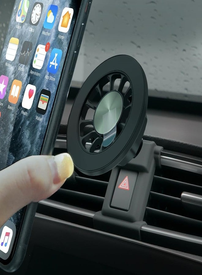 BEERTE Fits MagSafe Car Mount Fit for Honda CR-V 2017-2022 [Upgraded Magnets] Magnetic Phone Holder for Car Vent Hands Free Phone Mount Fit for iPhone 15 14 13 12 Series MagSafe Case All Phones - Image 1