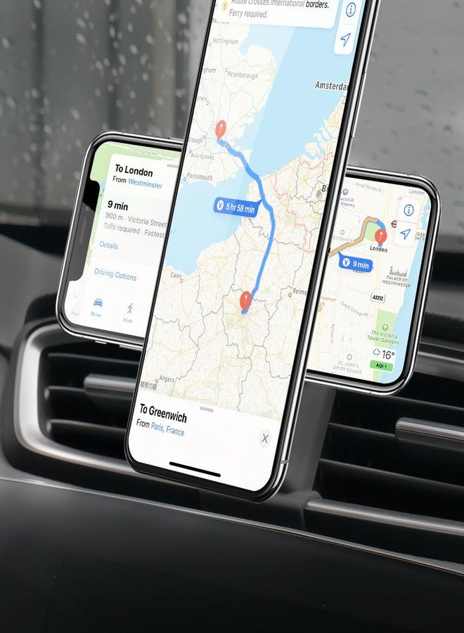 BEERTE Fits MagSafe Car Mount Fit for Honda CR-V 2017-2022 [Upgraded Magnets] Magnetic Phone Holder for Car Vent Hands Free Phone Mount Fit for iPhone 15 14 13 12 Series MagSafe Case All Phones - Image 4
