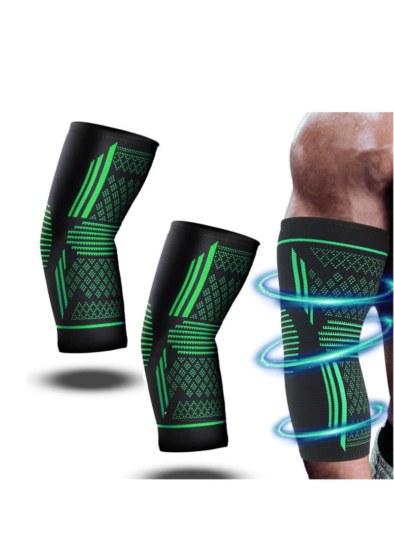 Vparty Elbow Compression Sleeve(1 Pair), Braces for Tendonitis and Tennis Elbow, Arm Supports golfer elbow support, tennis elbow relief for women & men, for weightlifting  - Image 1