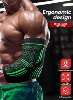 Vparty Elbow Compression Sleeve(1 Pair), Braces for Tendonitis and Tennis Elbow, Arm Supports golfer elbow support, tennis elbow relief for women & men, for weightlifting  - Image 5