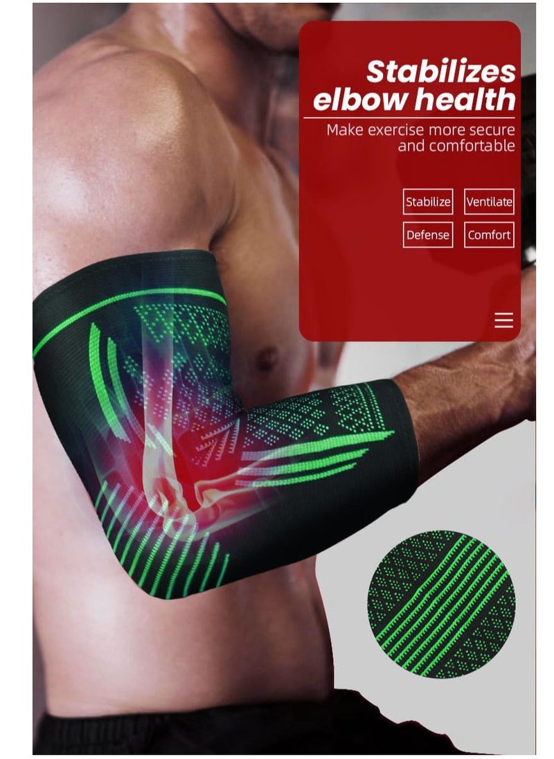 Vparty Elbow Compression Sleeve(1 Pair), Braces for Tendonitis and Tennis Elbow, Arm Supports golfer elbow support, tennis elbow relief for women & men, for weightlifting  - Image 4
