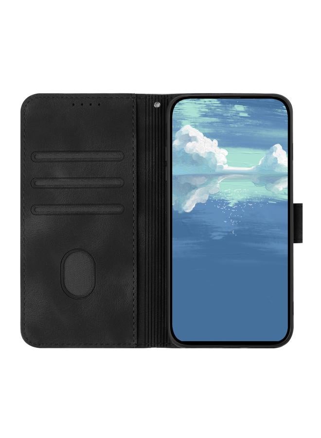 S-TOP Case For Samsung Galaxy A54 5G Line Pattern Skin Feel Leather Phone Case - Image 4