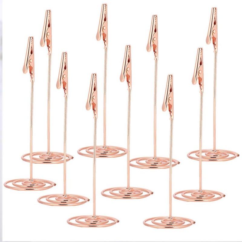 Carbon Steel Card Holder Clips 10pcs Multipurpose Office Home Desktop Memo Holder - Image 2