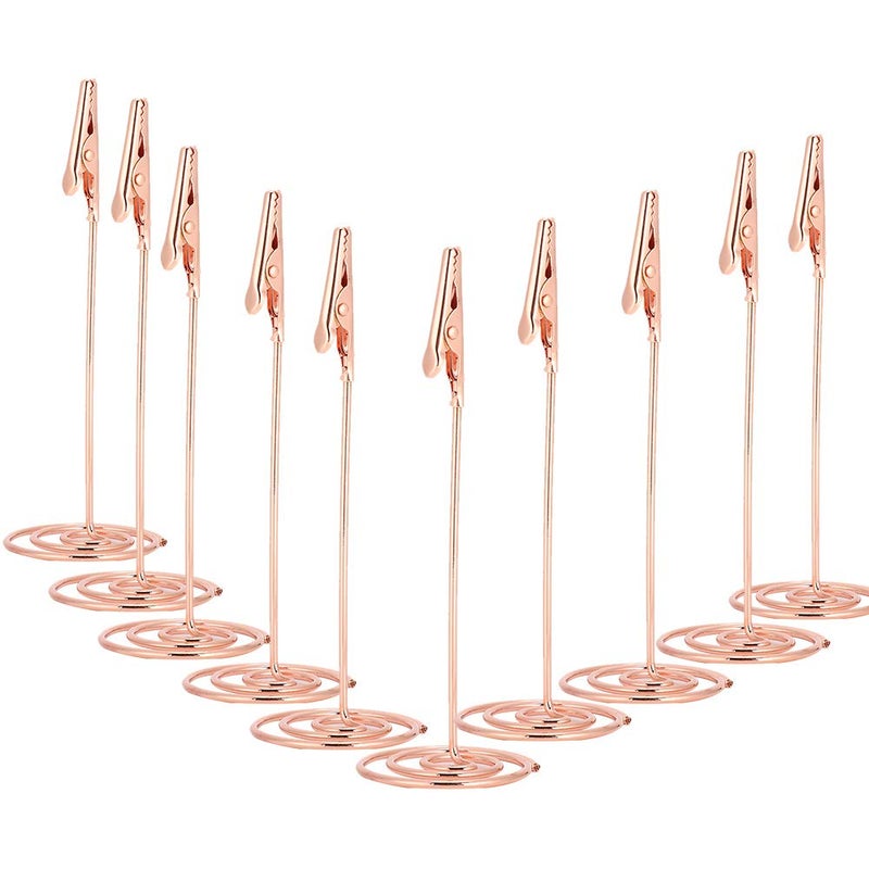 Carbon Steel Card Holder Clips 10pcs Multipurpose Office Home Desktop Memo Holder - Image 5