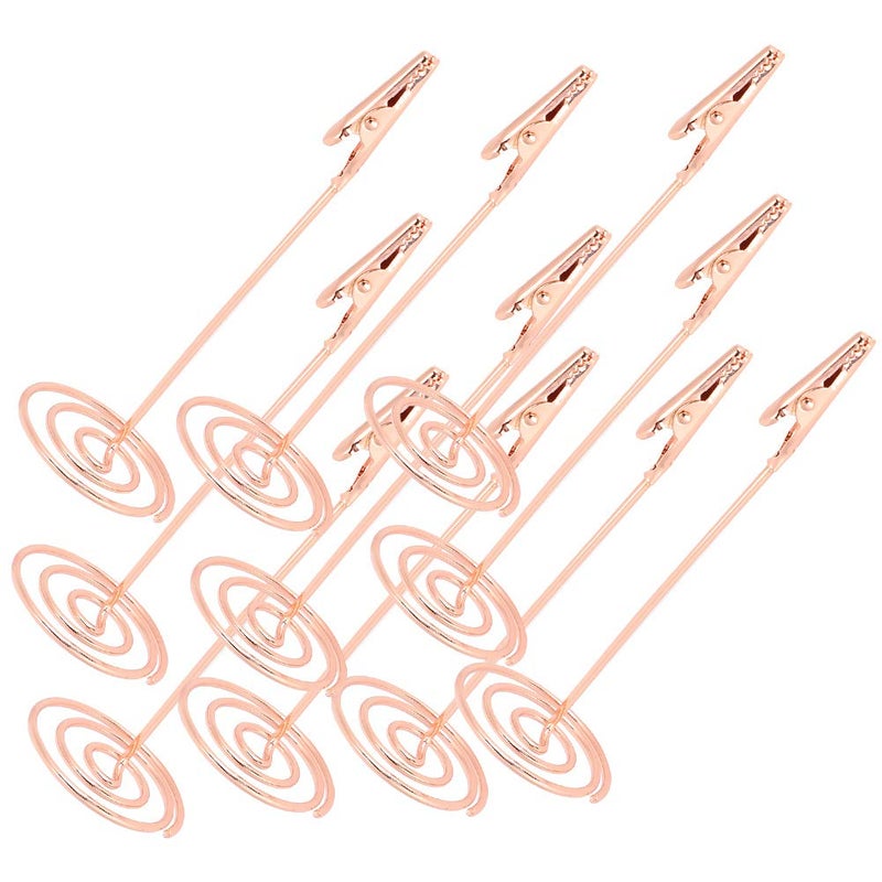 Carbon Steel Card Holder Clips 10pcs Multipurpose Office Home Desktop Memo Holder - Image 3