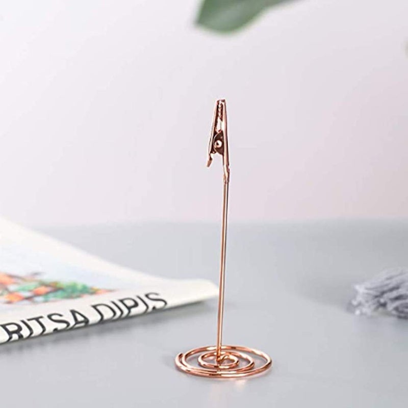 Carbon Steel Card Holder Clips 10pcs Multipurpose Office Home Desktop Memo Holder - Image 4