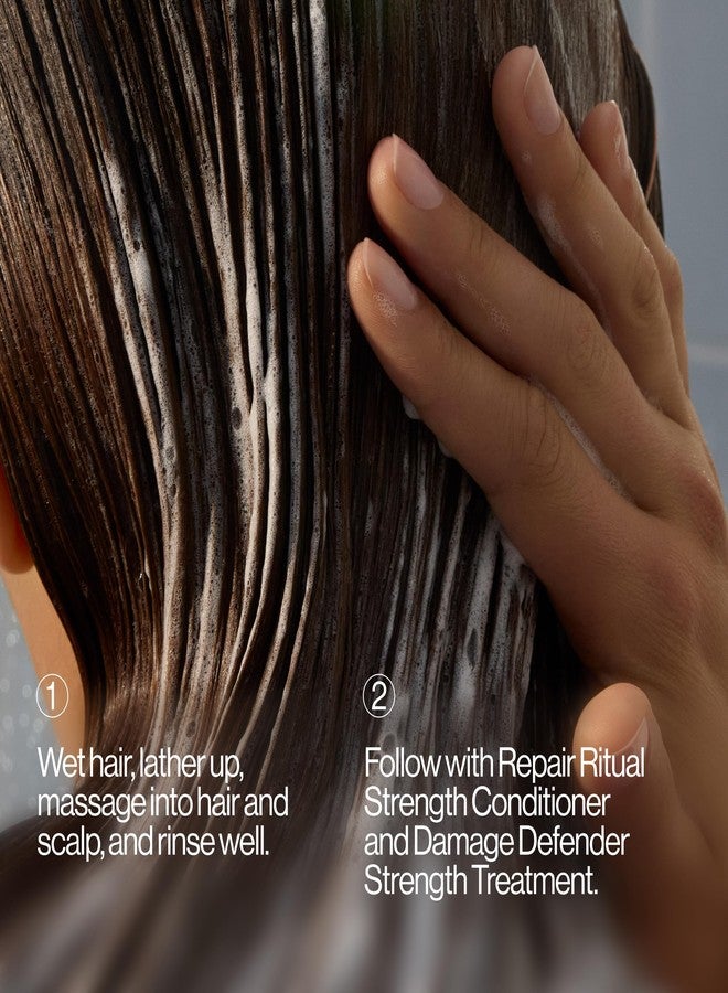 Eva NYC Ritual Repair Shampoo - Protect and Strengthen Dry, Damaged Hair with Bond Technology - Reduce Breakage - Color-Safe Formula with Red Algae - Orange Zest + Sage Scent - 10 fl oz - Image 5