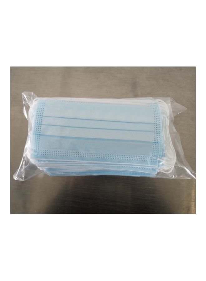 50 Packs Of Surgical Disposable Face Masks With Elastic Ear Loop Of 3 Ply Breathable And Comfortable For Blocking Dust Air Pollution And Flu Protection - Image 2