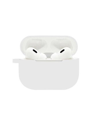 Suitable For Airpods Pro2 Protective Case Silicone Airpods4 Apple Wireless Bluetooth Headset Case-Color:White (with Hanging Ears 1.2mm)-Applicable Models:Airpods 3+metal Hook+pearl Bag Packaging - pzsku/Z12304E549BBA81CA96D4Z/45/1745062457/9c84e389-db1c-4cb1-9001-18ab3daff146