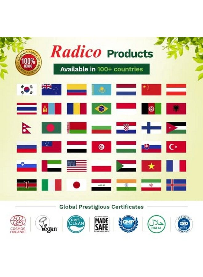 Radico Natural Herbal Permanent Shade Dark Brown Hair Colour No Ammonia Formula Longlasting Natural Looking Color 100% Grey Coverage Easy To Use Mix & Apply (60G) - Image 3