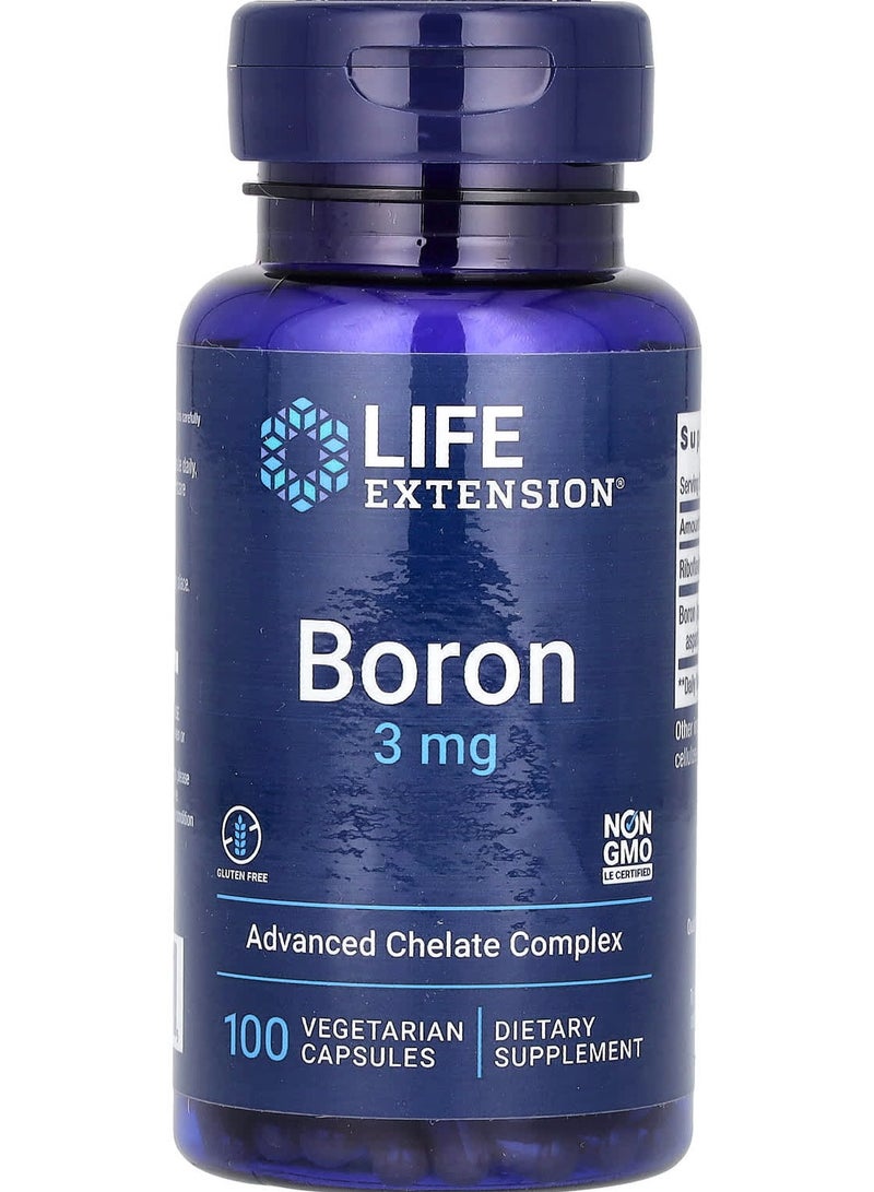 بورون 3 ملغ 100 كبسولة نباتية