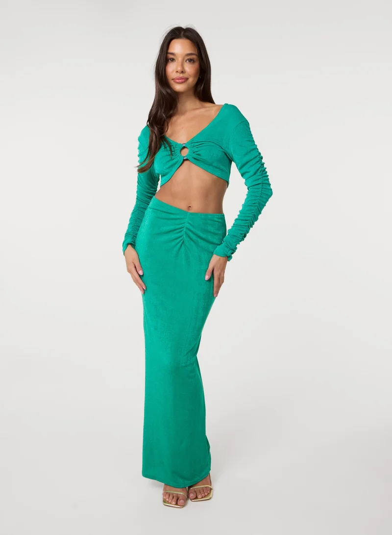بينك فانيلا Shimmer Maxi Skirt