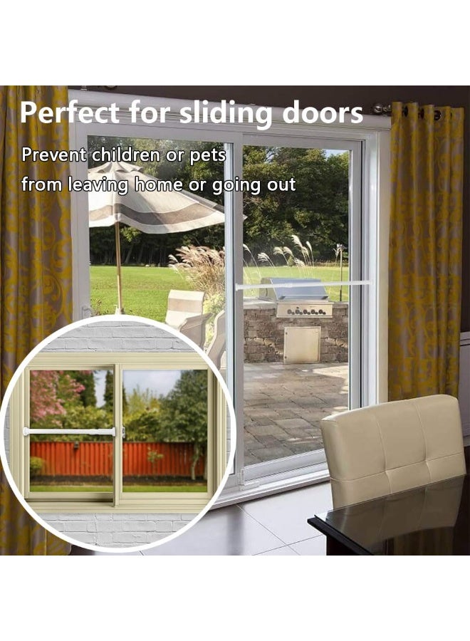 شو وو قضيب ستارة شد متين فاخر، قابل للتعديل من 110 إلى 200 سم عرض - أبيض، رأس زخرفي كلاسيكي - Image 4