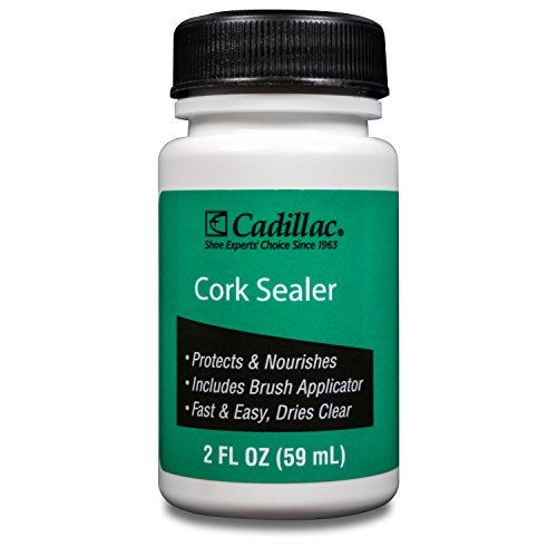 Cadillac Cork Sealer 2 oz - Renew, Waterproof & Protect Cork Sandals & Fishing Rods From Drying Cracking & Flaking - Image 1