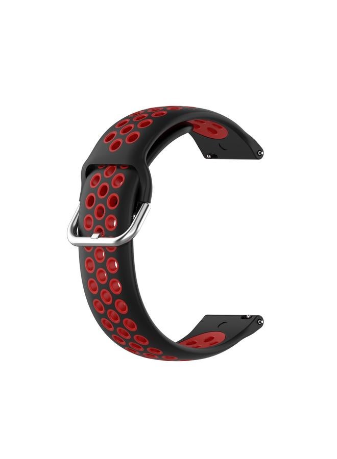 erorex 22mm Universal Sports Two Colors Silicone Replacement Strap Watchband - Image 2