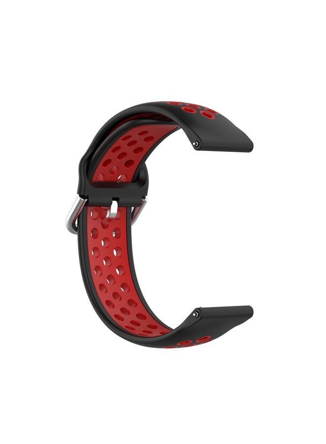 erorex 22mm Universal Sports Two Colors Silicone Replacement Strap Watchband - Image 3