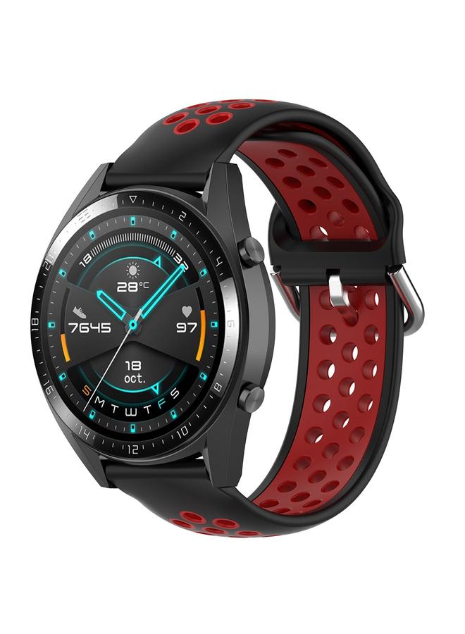 erorex 22mm Universal Sports Two Colors Silicone Replacement Strap Watchband - Image 1