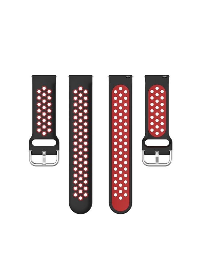 erorex 22mm Universal Sports Two Colors Silicone Replacement Strap Watchband - Image 4