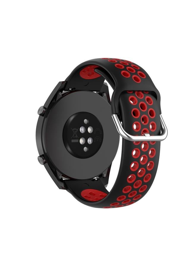 erorex 22mm Universal Sports Two Colors Silicone Replacement Strap Watchband - Image 5