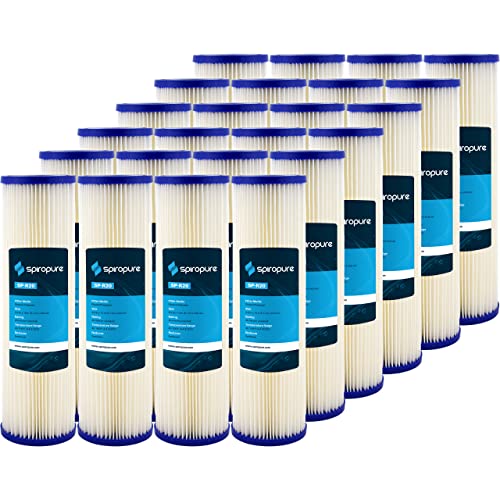 SpiroPure SP-R20 10x2.5 20 Micron Pleated Polyester Sediment Water Filter Cartridge SPC-25-1020 (Case of 24) - Image 1
