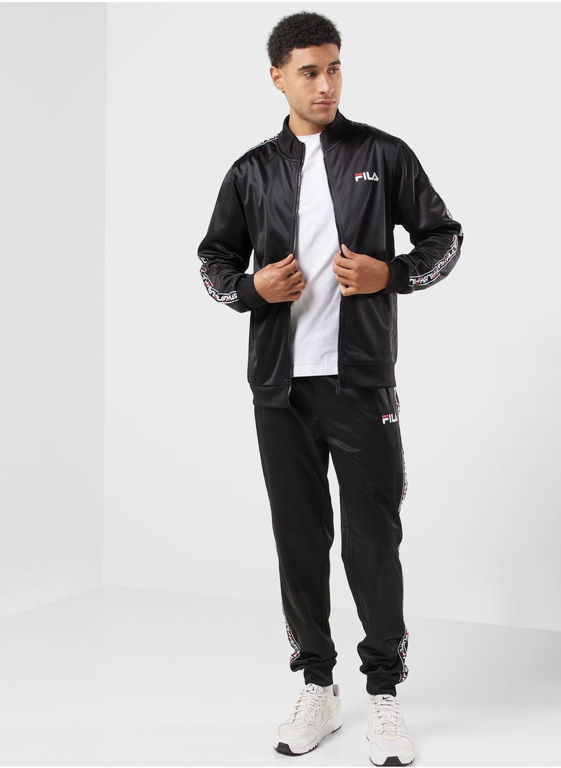FILA - Zaphy Logo Tracksuit Sand pants - Image 1