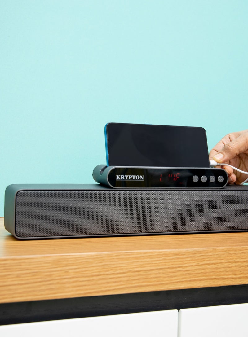 كريبتون سماعة بلوتوث سلكية ولاسلكية مع حامل مفتوح للتخزين المحمول. - Image 5