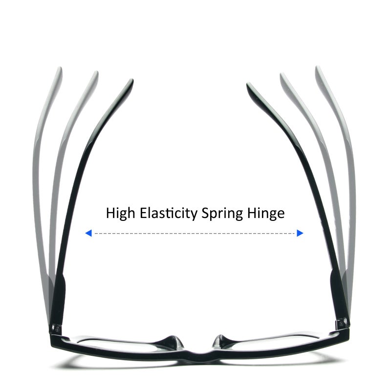REAVEE 3 Pack Oprah Style Reading Glasses for Women Blue Light Blocking, Cute Oversized Square Computer Readers with Spring Hinge 1.75 - Image 3