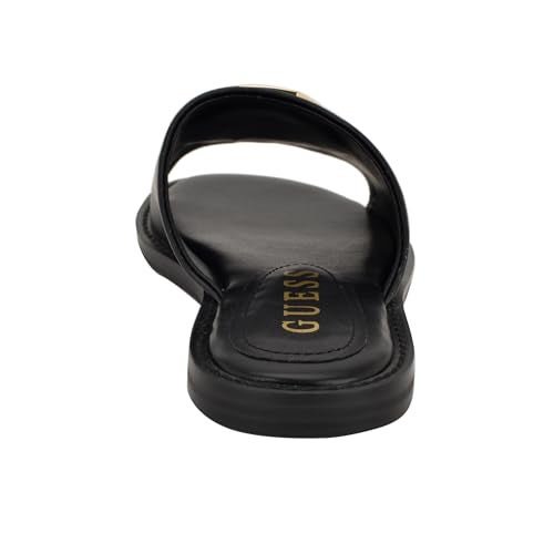 Guess Women's GRAYSIE Flat Sandal, Black 002, 5 - Image 3