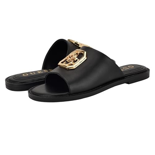 Guess Women's GRAYSIE Flat Sandal, Black 002, 5 - Image 2