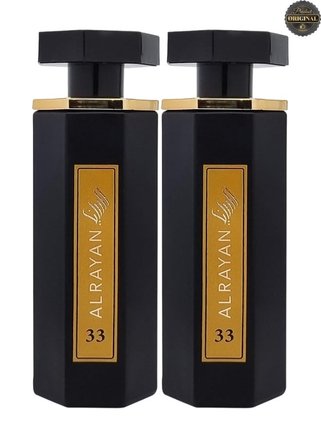 Alrayan 2 Pieces Wasm Alrayan Perfumes 33 100ML - Image 1