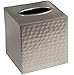 Monarch Abode Monarch Hand Pewter Metal Hammered Tissue Box Cover - Image 2
