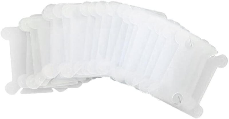 klarako 120 Pcs Plastic Floss Bobbins Embroidery Thread Organizer Holder for DIY Craft Embroidery Floss Cross Stitch  Clear - Image 3