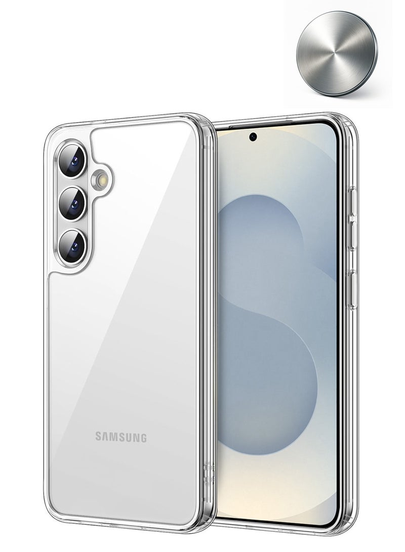 CHAPPELINE Samsung Galaxy S25  2025   AIRBAG CASE Series Premium Transparent Airbag Shockproof Anti-Yellowing with Free Iron Plate Case Cover - Clear - Image 1