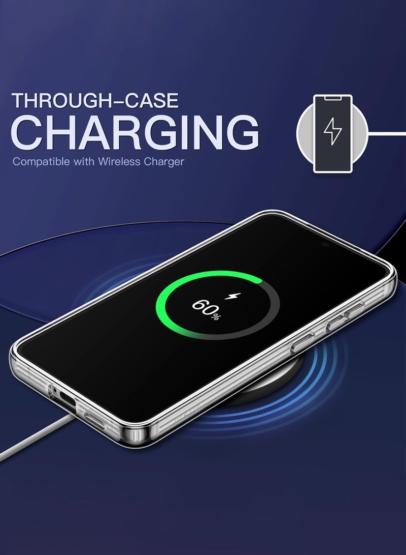 CHAPPELINE Samsung Galaxy S25  2025   AIRBAG CASE Series Premium Transparent Airbag Shockproof Anti-Yellowing with Free Iron Plate Case Cover - Clear - Image 5