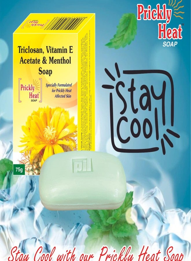 Pil Prickly Heat Soap | Medicated Soap with Triclosan | Anti Bacterial & Anti Inflammatory | Treats Rashes & Itchiness | 75 g Each (Pack of 3) - Image 5