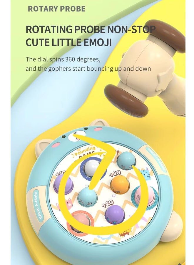 Learning And Educational Montessori Toys,Whack A Mole Game Baby Interactive Hammer Toys Indoor Sports Games Electric Cute Bear Mini Whack A Mole Game Machine Kids Baby Knocks Toy Special Gift Toys For Boys And Girls - Image 5