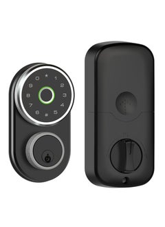 KASTWAVE Fingerprint Door Lock, Keyless Entry Door Lock, Smart Lock with Fingerprint ID and Keypad Auto Lock, Electronic Digital Deadbolt with Fobs, Easy to Install (Black)  - Image 1
