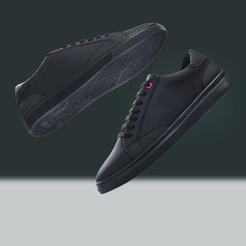 Cruiser Sneaker for Men | Comfort & Style with Soft Cushioned Insole | Trendy Lace-Up Design for Casual Outfits Black - Image 2