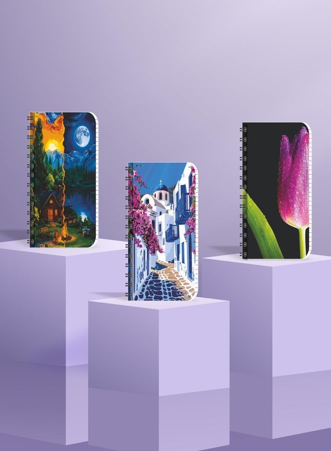 شايب دفتر ملاحظات SHAPE Wiro A5 ذو غلاف ناعم - 160 صفحة، مسطر بخط واحد، ورق سميك 100 جرام/متر مربع، غلاف ناعم مع تجليد حلزوني للكتابة المكتبية وتدوين الملاحظات الدراسية (عبوة من 2) - Image 1