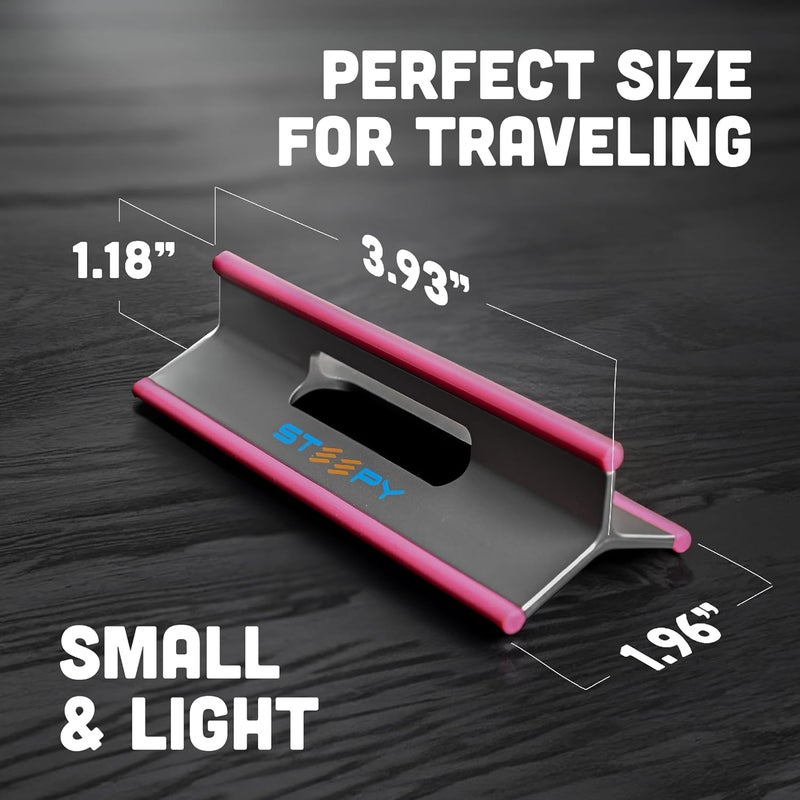Steepy Portable Laptop Stand for Desk – Adjustable Height, & Portable Laptop Holder – Ergonomic Computer Stand for Cooling & Comfort – Slip-Proof, Sturdy Design – Universal Fit for 13-17 Inch Devices - Image 3